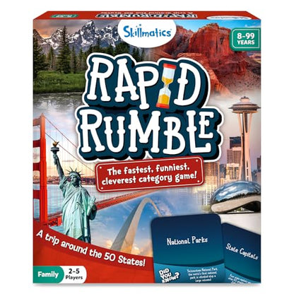 Rapid Rumble A Trip Around The 50 States Board Game for Kids