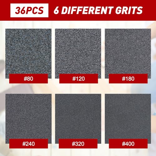 36 PCS Sanding Sponge Block 80 (36 Count)