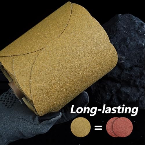 PSA Sanding Discs 6 Inch Adhesive Backed Sandpaper 100 Pack 180 Grit Self Adhesive Sanding Discs for DA Sander Self Stick for Wood (100 Count)