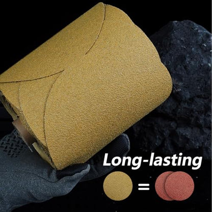 PSA Sanding Discs 6 Inch Adhesive Backed Sandpaper 100 Pack 400 Grit Self Adhesive Sanding Discs for DA Sander Self Stick for Wood (100 Count)