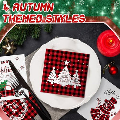 200 Pcs Christmas Napkins (200 Count)