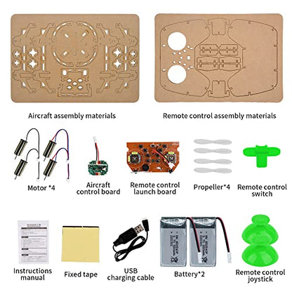 Diy Mini Wooden Drone RC Quadcopter Building Kits for Kids or Beginner