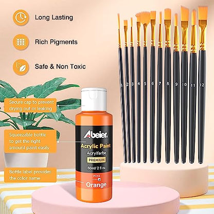 Acrylic Paint Set (48 Fl Oz)