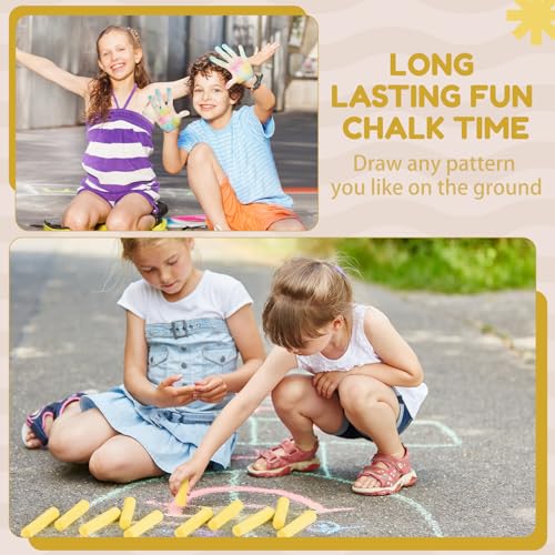 Jumbo Sidewalk Chalk for Kids Outdoor (2 Count)