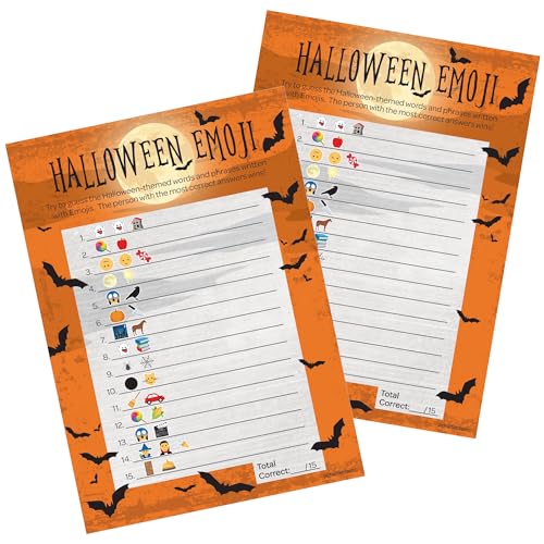 Halloween Emoji Guessing Game (25 Count)