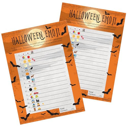 Halloween Emoji Guessing Game (25 Count)
