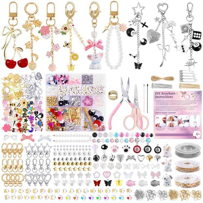 945PCS Bag Charm Kit Gold & Silver