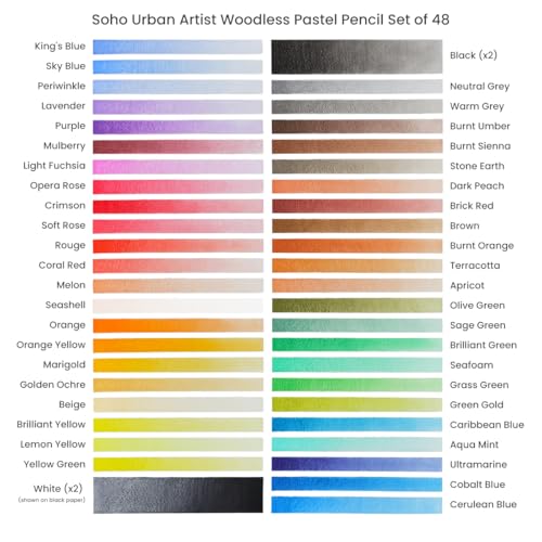 Woodless Pastel Pencils