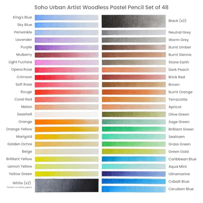 Woodless Pastel Pencils (5 Count)