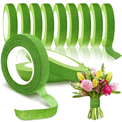 12 Rolls 1 2 Inch 30 Yard Floral Tapes for Bouquet Stem Wrapping (12 Count)
