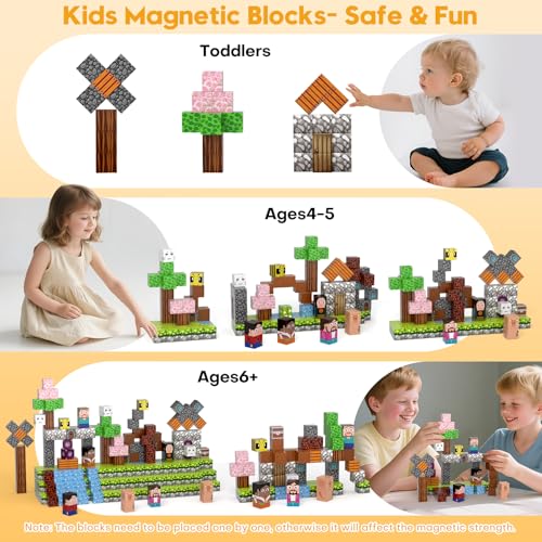 100pcs Magnetic Building Blocks (100 Count)