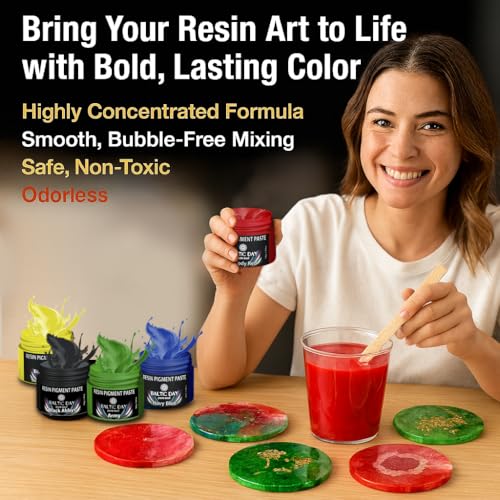 50 Color Pigment Paste for Epoxy Resin Set (10 Ounce)
