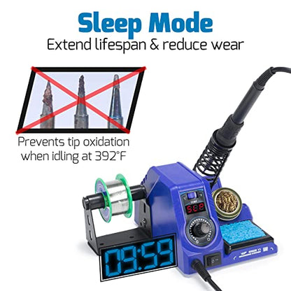 926LED V3 Soldering Station 130W MAX Soldering Iron Kit with Solder Wire