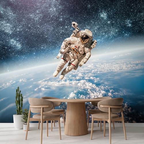 Wall Sticker Wall Mural an Astronaut Floating About Planet Earth