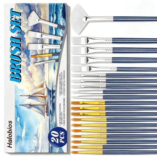 Paint Brushes Set (20 Count)
