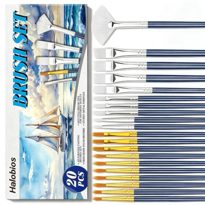Paint Brushes Set (20 Count)