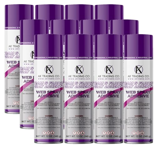 AK Trading Professional Quality General Multipurpose Spray Adhesive (12 Count)