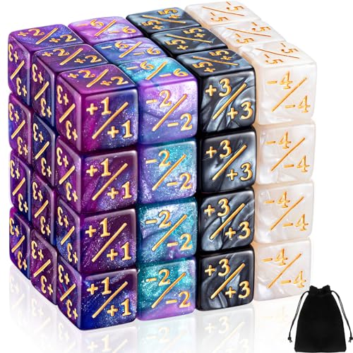 48 Pcs Pieces D6 Dice Counters with 2 Bag