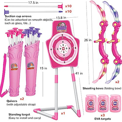 Bow and Arrow Toys for Kids (27 Count)