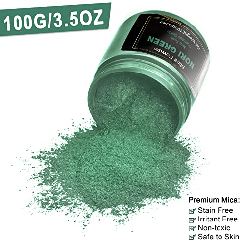 Nori Green Mica Powder (3.5 Ounce)