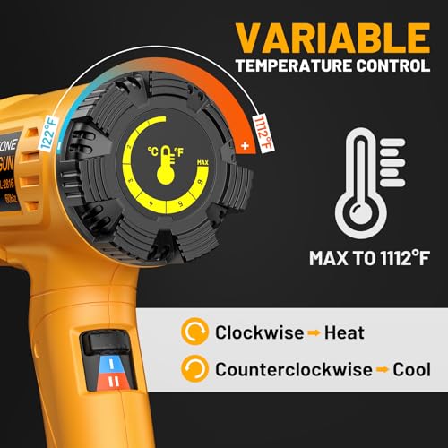 1800W Heat Gun with Carry Case 122℉