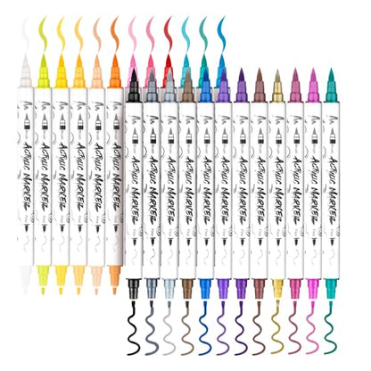 24 Colors Fine and Brush Dual (24 Count)