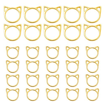 30PCS Cat Stitch Marker Knitting Stitch Markers Metal Crochet Markers Ring Crocheting Accessories for Weaving