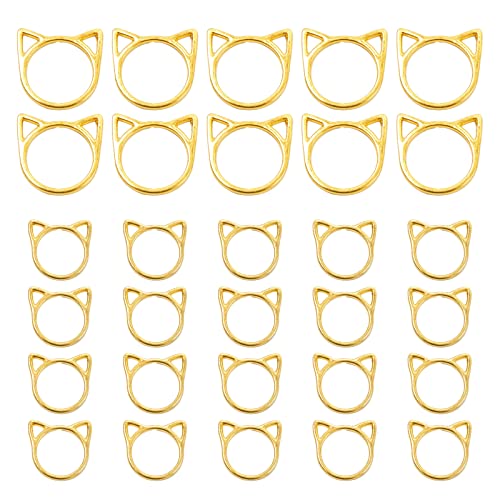 30PCS Cat Stitch Marker Knitting Stitch Markers Metal Crochet Markers Ring Crocheting Accessories for Weaving