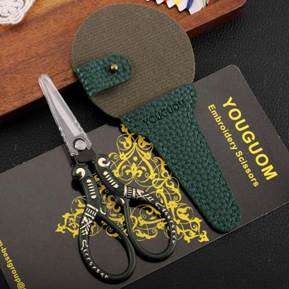 Small Embroidery Scissors with Cover