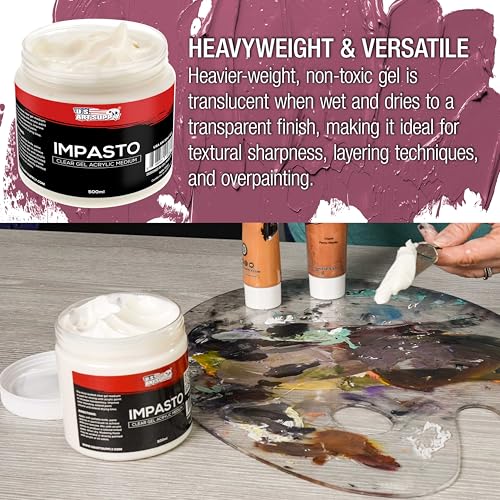 Impasto Clear Acrylic Gel Medium (16.9 Fl Oz)