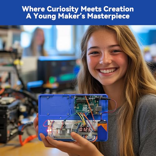 Inventor Lab Starter Kit with Original Arduino Uno R3 REV3 Multimeter 34 Projects 40+Video Courses RAB Breadboard Holder