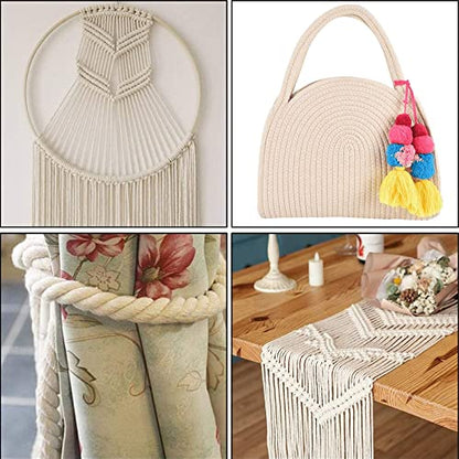 Macrame Cotton Cord 4mm x 109Yards (327 Foot)