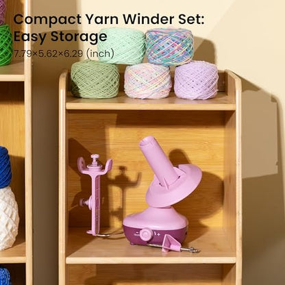 Electric Yarn Winder Crochet Tool Kit with 8pcs Hook for Beginners