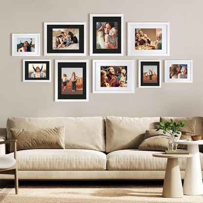 5x7 Black Picture Mats Pack of 11
