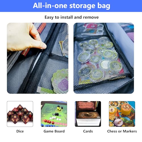 17 Pocket Board Game Organizer Carry Case