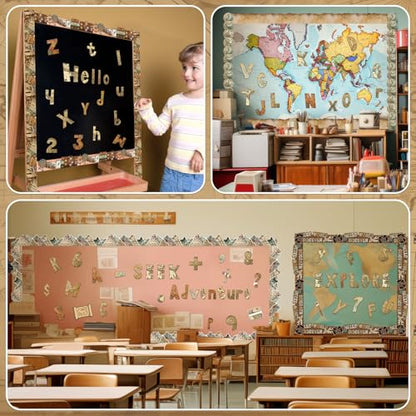 221 Pcs Travel Around The World Bulletin Board Letters (221 Count)