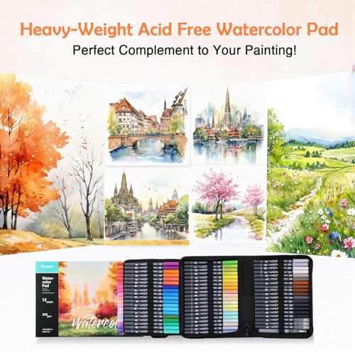 Watercolor Pens Set (72 Count)