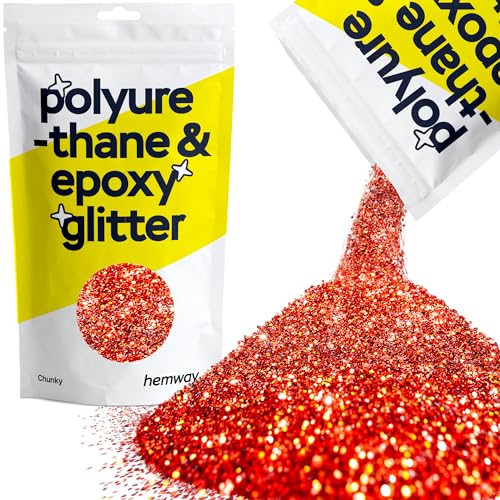 Resin Glitter Red Holographic 100g Chunky (3.5 Ounce)