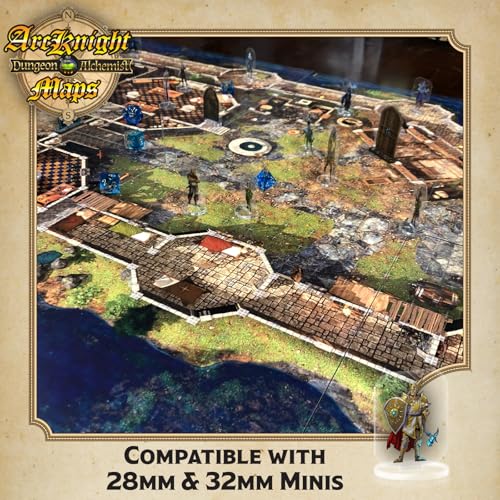 The Noble's Keep Roleplaying D&D Battle Map; 16 Modular RPG Maps in 8 Double