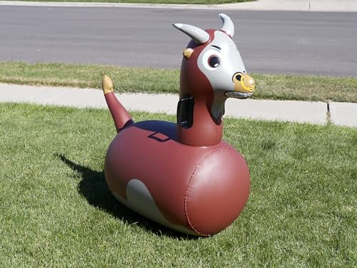 Hop N Go Inflatable Bull Riding Bouncy Hopping Toys for Kids Ages 5+ (2 Count)