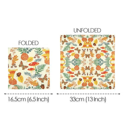 100 x Disposable Fall Paper Napkins (100 Count)