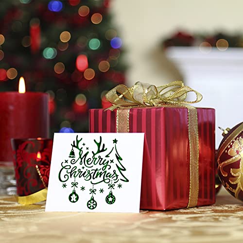 2 PCS Merry Christmas Hot Foil Plate for Card Making DIY Scrapbooking Paper Decor Embossing Foil Handmade Craft (2 Count)