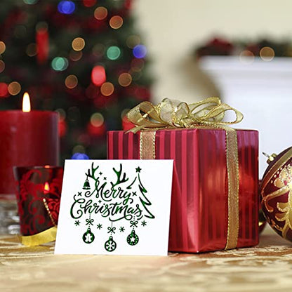 2 PCS Merry Christmas Hot Foil Plate for Card Making DIY Scrapbooking Paper Decor Embossing Foil Handmade Craft (2 Count)