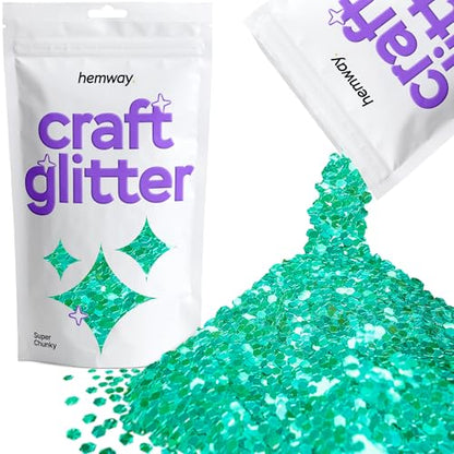Craft Glitter Turquoise Blue 100g Super Chunky Glitter (100 grams)