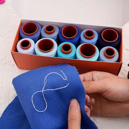 10 Pcs Sewing Thread Set (24000 Foot)