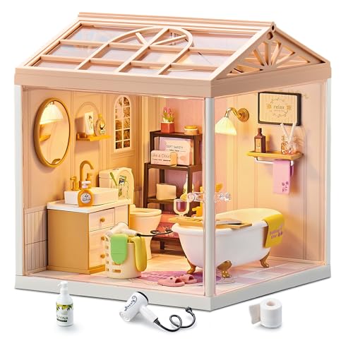 Cozy Bathroom DIY Miniature House Kit for Adults