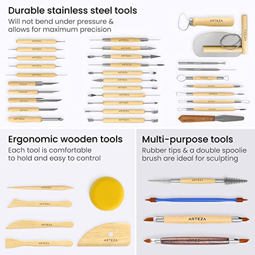 Pottery & Sculpting Tools (42 Count)