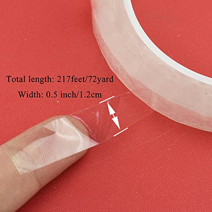 Clear 0.5Inch Wide (217 Foot)