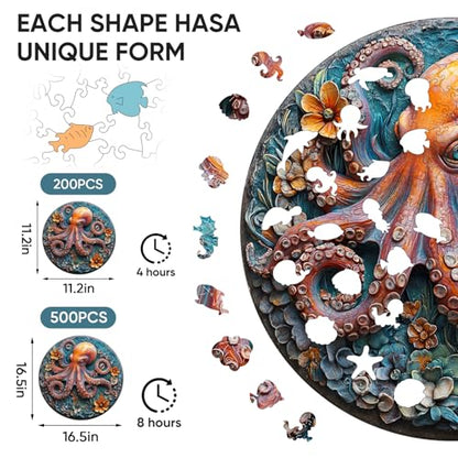 Wooden Puzzles for Adults (200 Count)