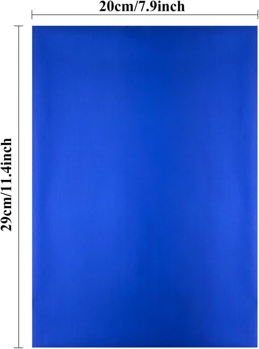 Briartw 20x29cm Hot Foil Paper 50 Sheets Pack Toner Reactive Foil Hot Stamping Foil Paper by Laser Printer and Laminator for Scrapbooking Craft Cardmaking DIY Album (Royal Blue, 50 Sheets)